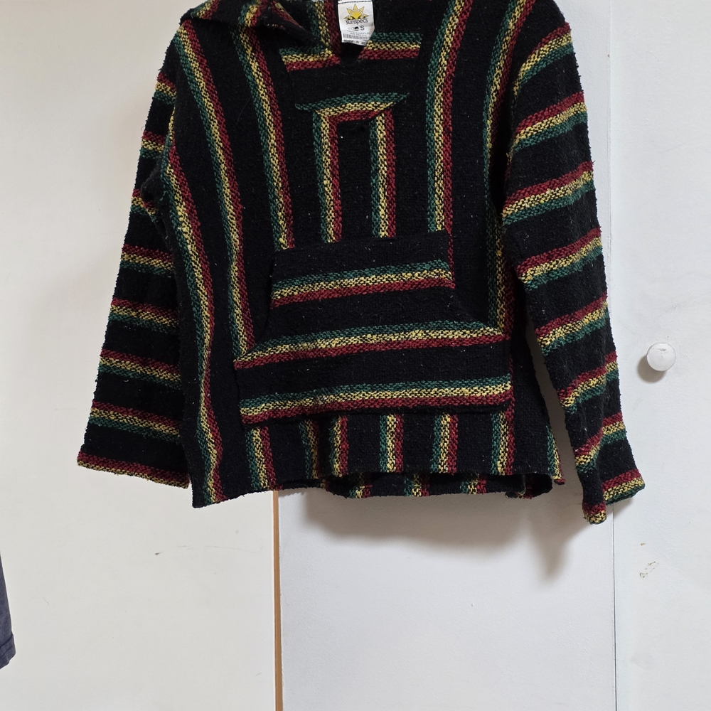 Multicolor Striped Men's Hoodie